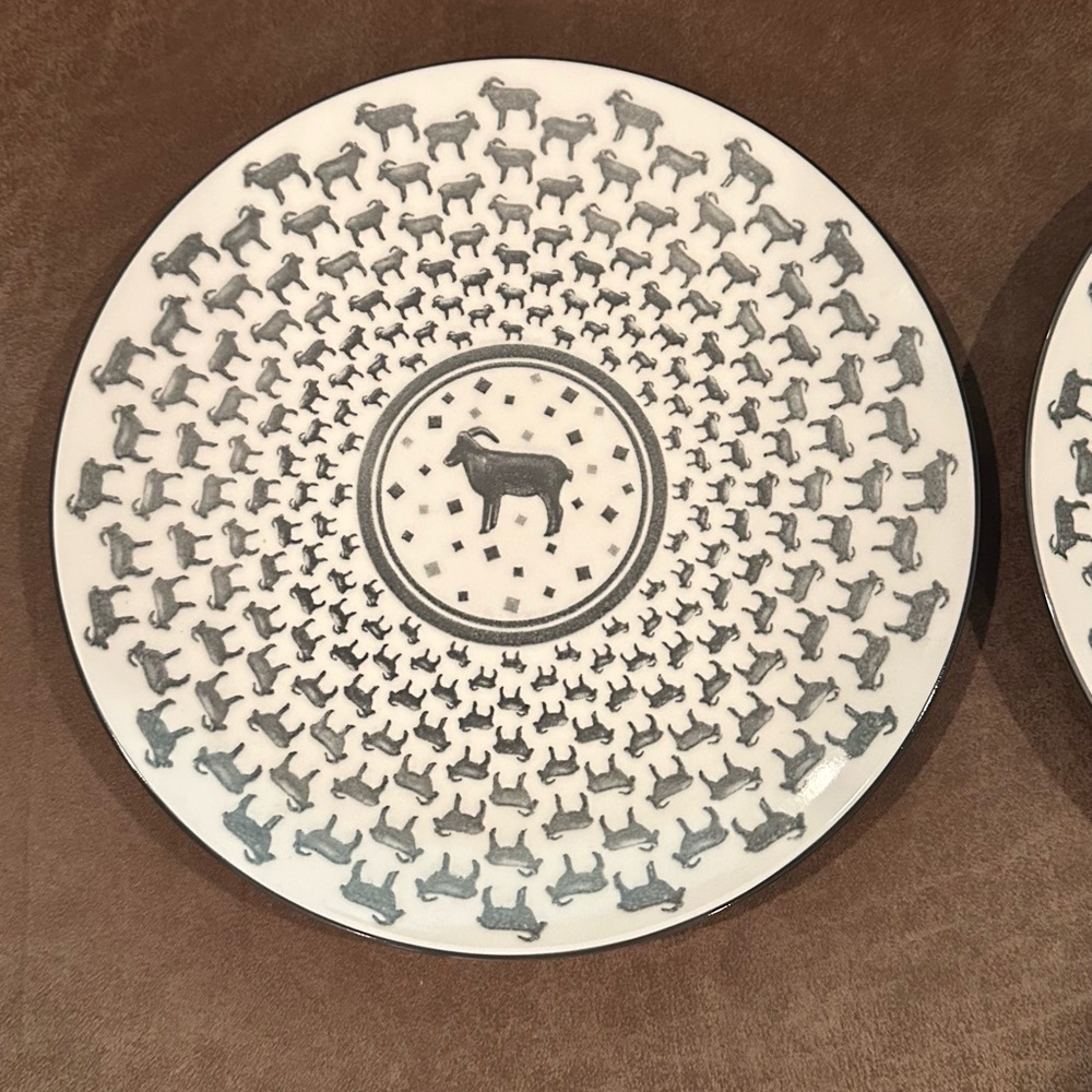 Ceramic Goat Side Plates